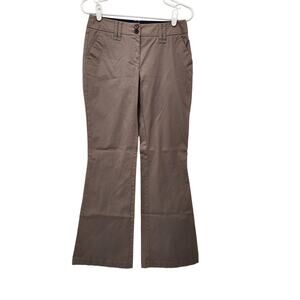 Boden Gray Twill Flare Leg Dress Slacks Women's Trousers 8R